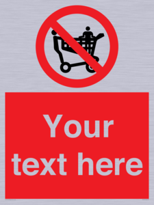 Custom No Climbing on Trolley Sign